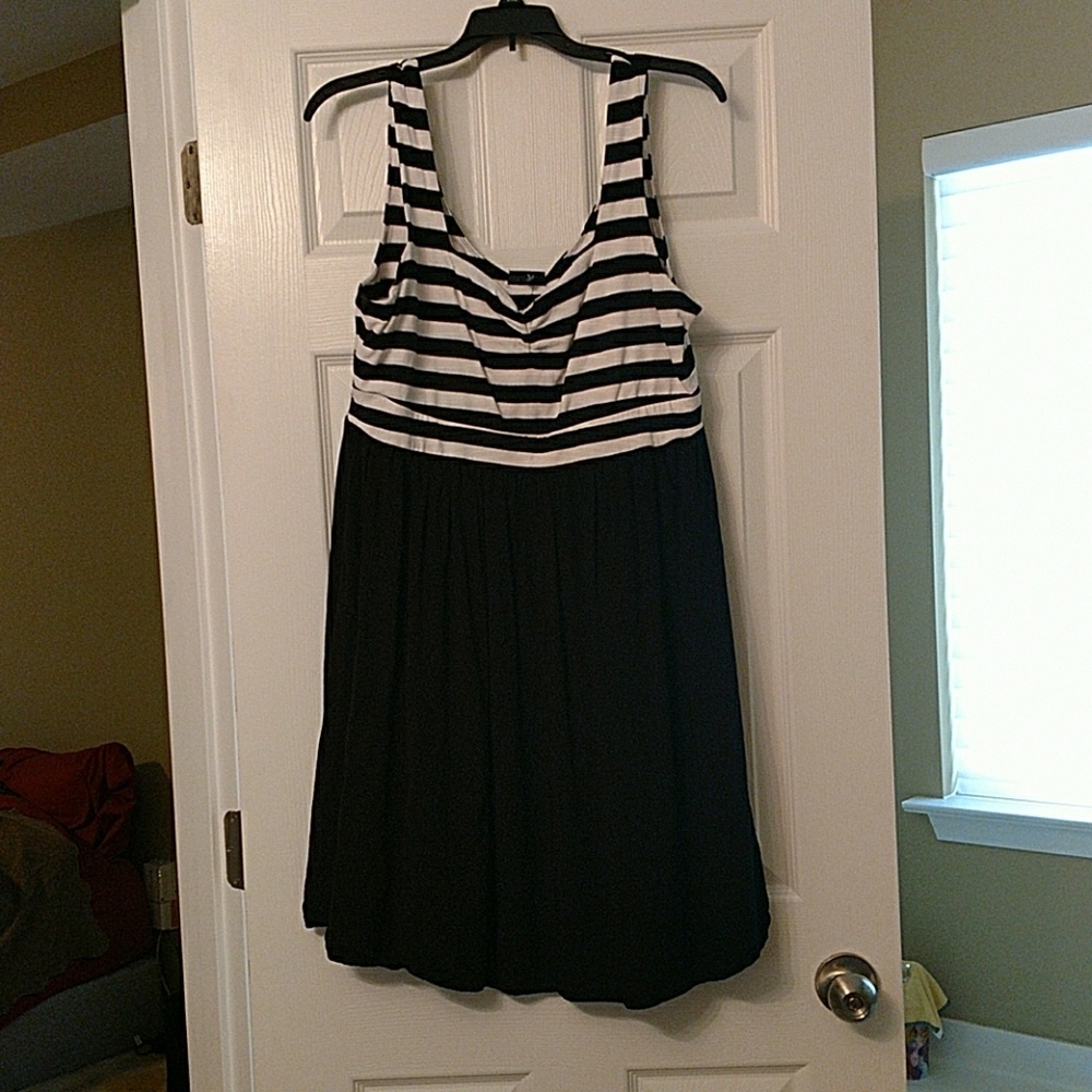 Torrid Black/White Striped Dress